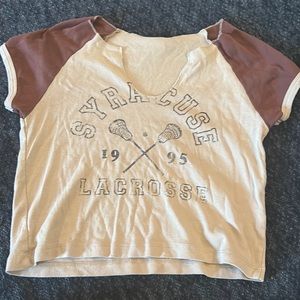 urban outfitters size medium tan and brown shirt